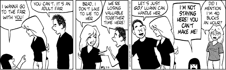 Calvin And Hobbes Mom Porn Comic - The Comics Section: Luann: It's an adult fair.