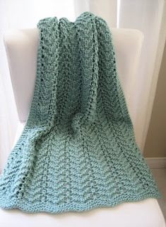 Luluknits Easy Lacy Baby Blanket