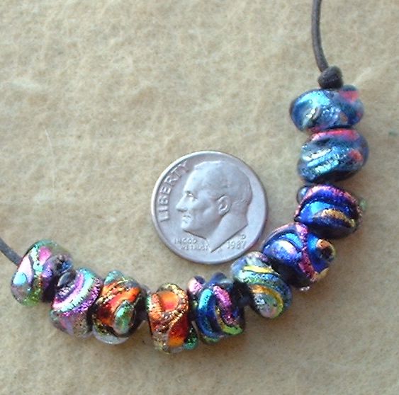 Bright baroque beads