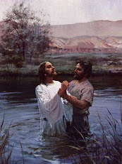 Jusus recibiendo el bautizmo