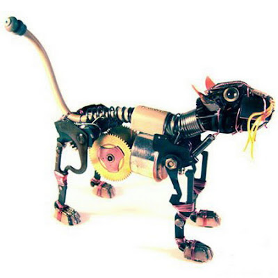 Animales hecho de Antiguos Componentes Electrónicos
