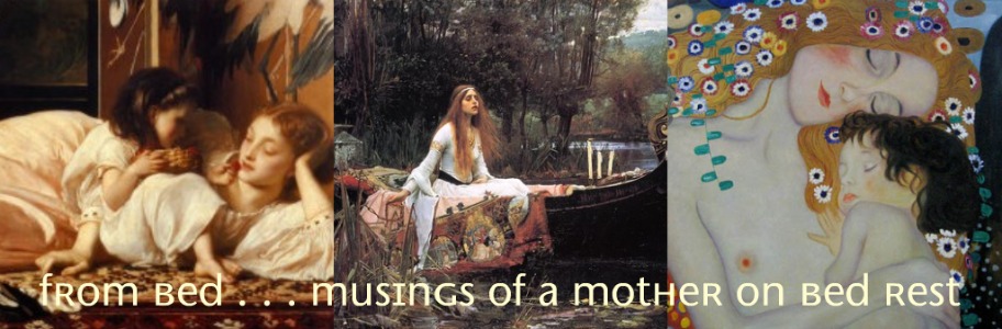 From Bed...Musings of a mother on bedrest