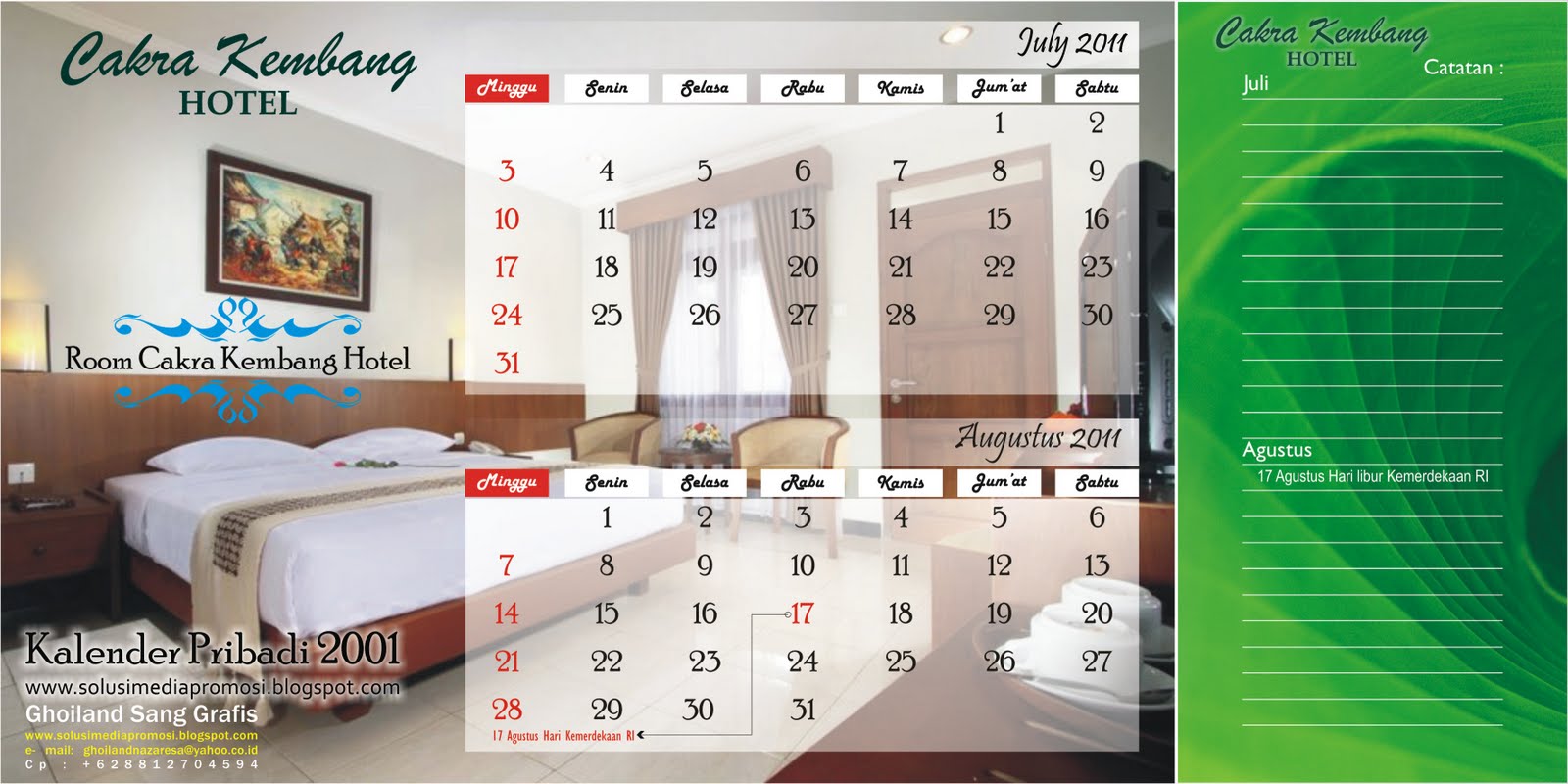 Solusi Media Promosi: Kalender Pribadi