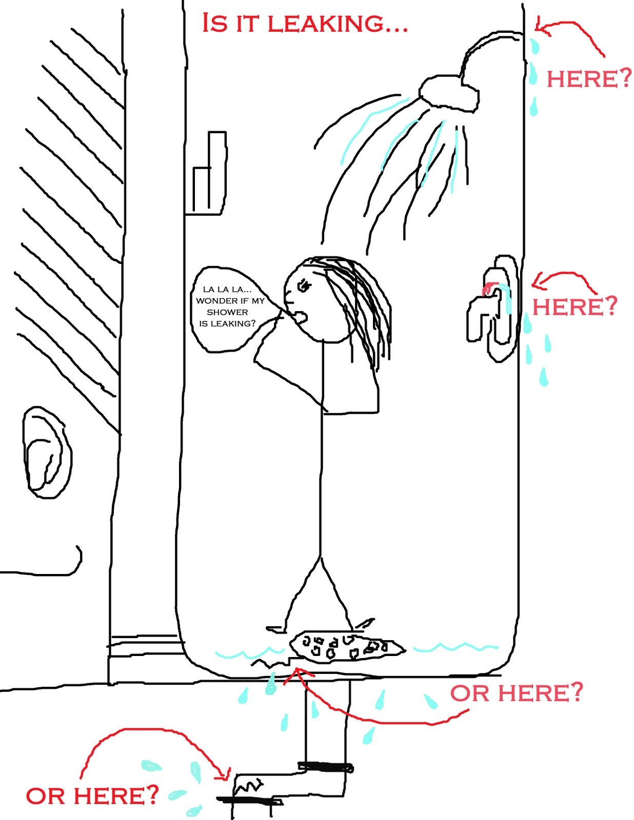 Shower leaking behind wall deals