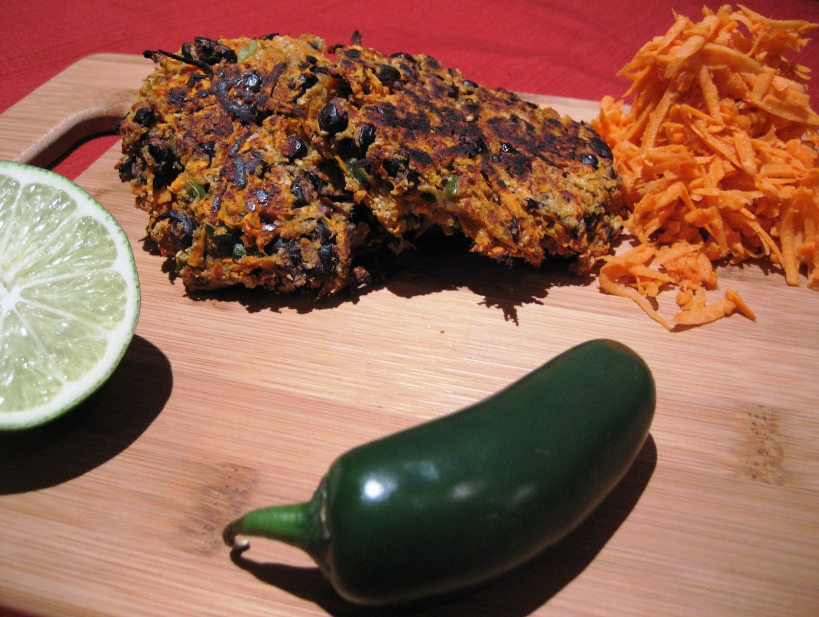 Little Scarlet Spicy Black Bean Cakes