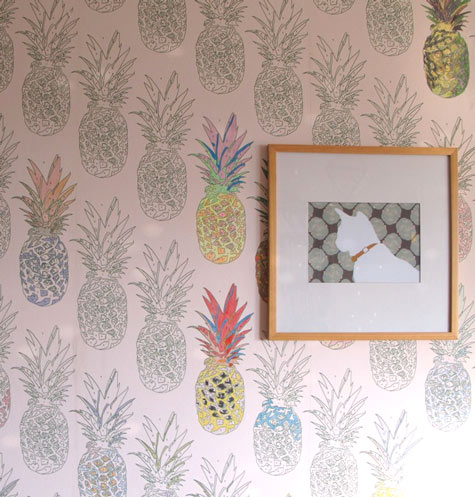 Down And Out Chic Decor Paint By Number Wallpaper How Perfectly Fun Is This Wallpaper Spotted On Design Sponge Upon First Glance I Was Loving The Fact That Owner Of Home Used Pinele