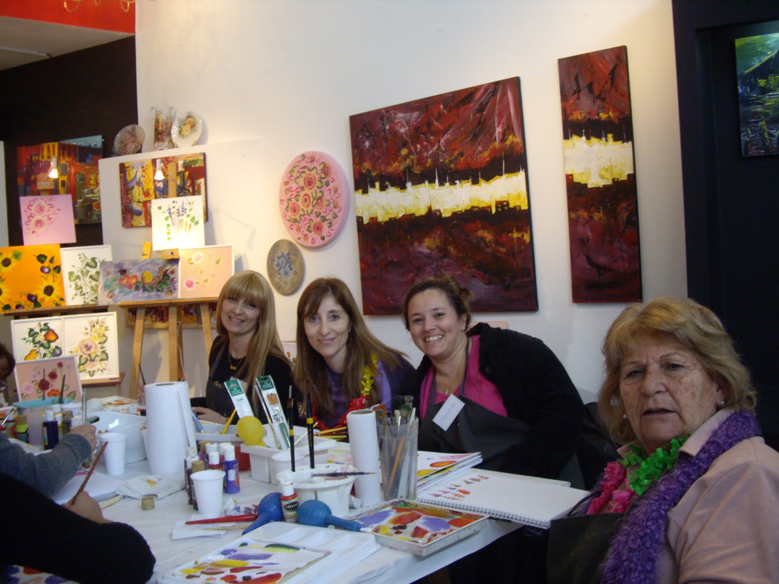 PINTURAS & VIDRIOS. * CG* . One Stroke (O.S.C.I)Certified Instructor.Con Sonia Giusto.En Cerro