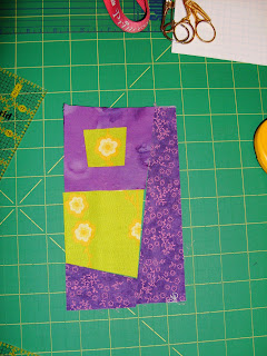 process post about how to make pieced letters that look wonky