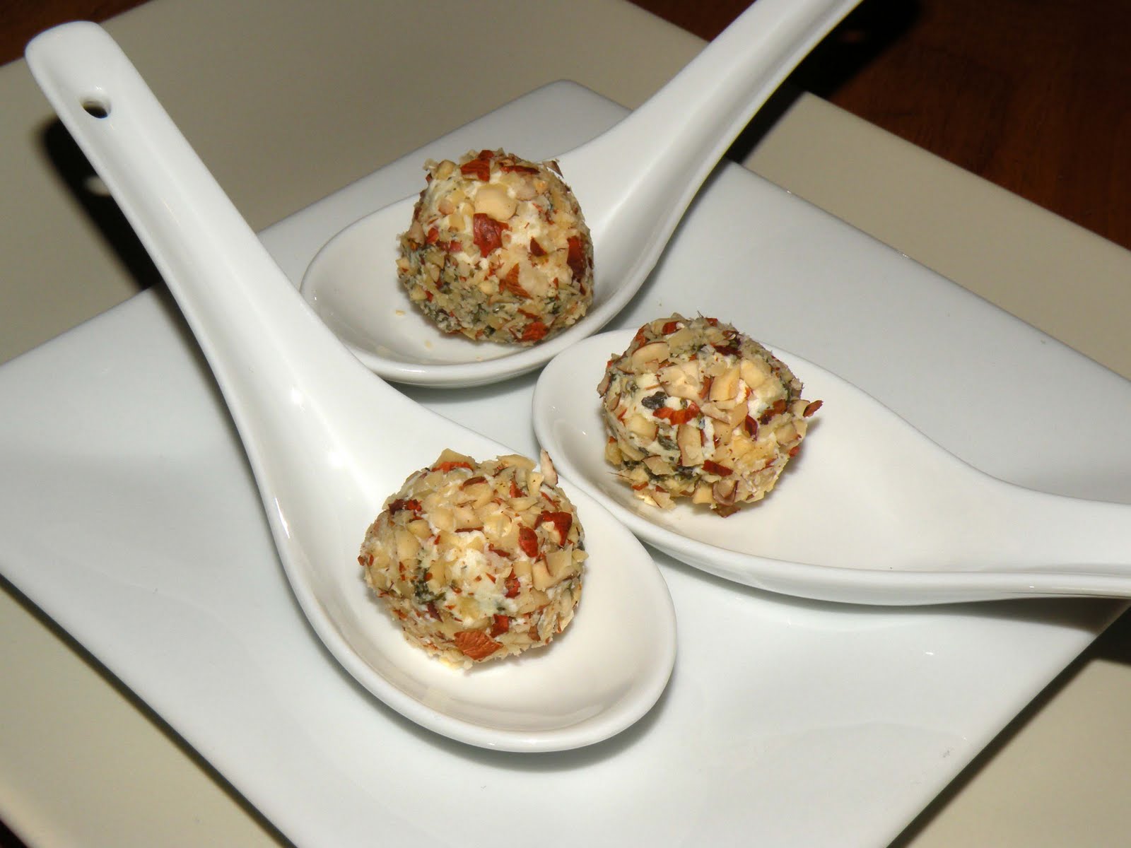 So Delicious! Mini Herb and Hazelnut Goat Cheese Balls