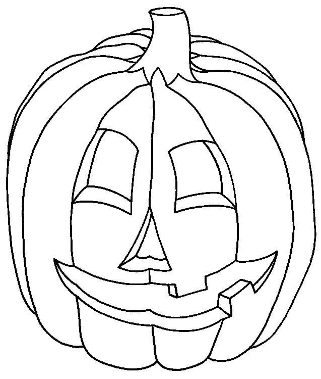 jack o lantern faces coloring pages - photo #4