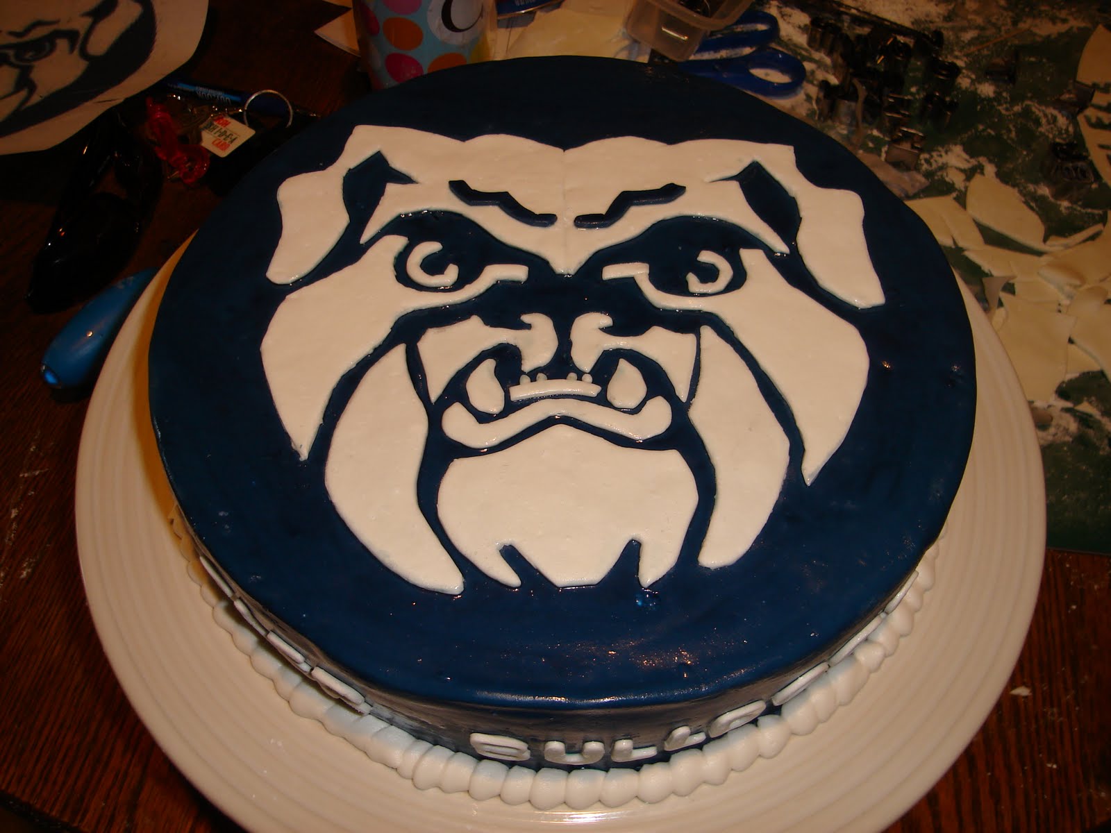 Kakie's Cakes Butler Bulldog Graduation Cake