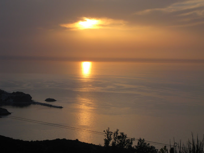 Moonlight over the island of Ikaria