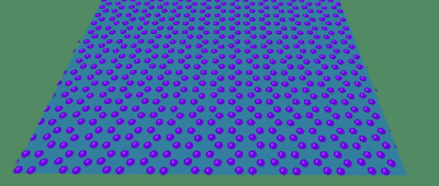 Graphene layer of carbon atoms.