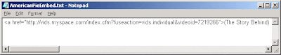 Notepad Showing Text