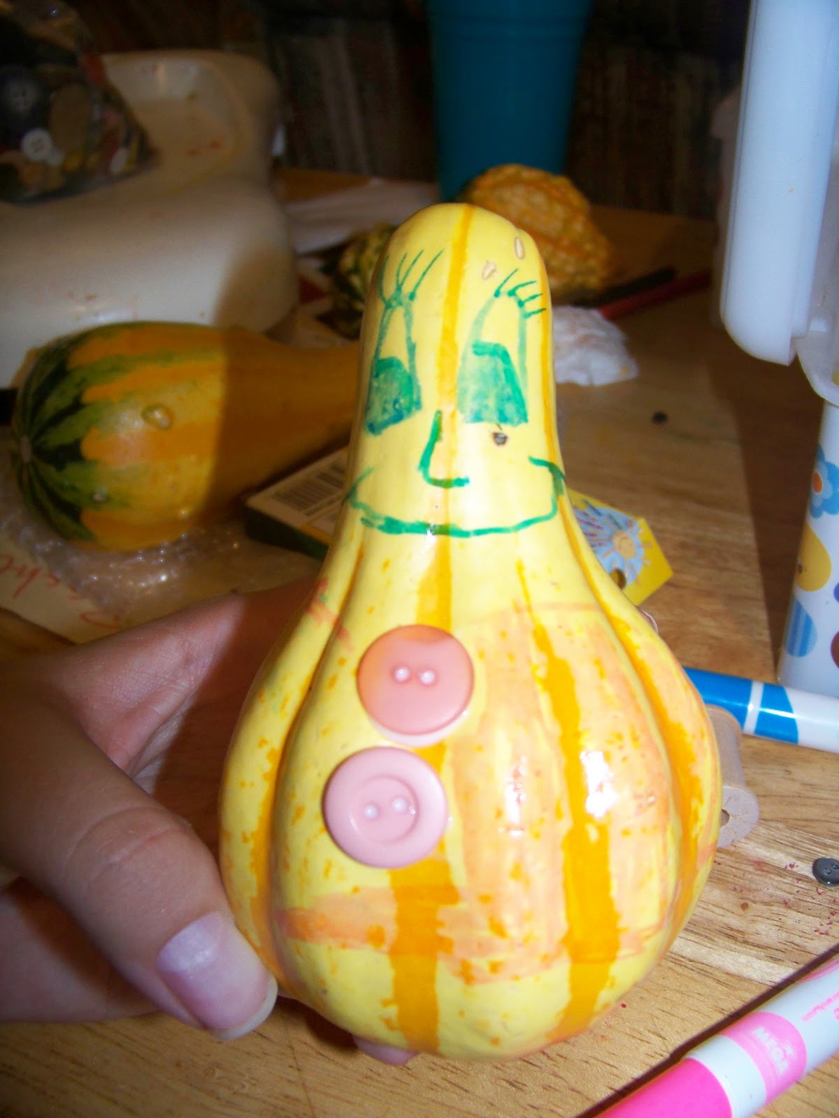The World According To Rachel G. Making Gourd People!
