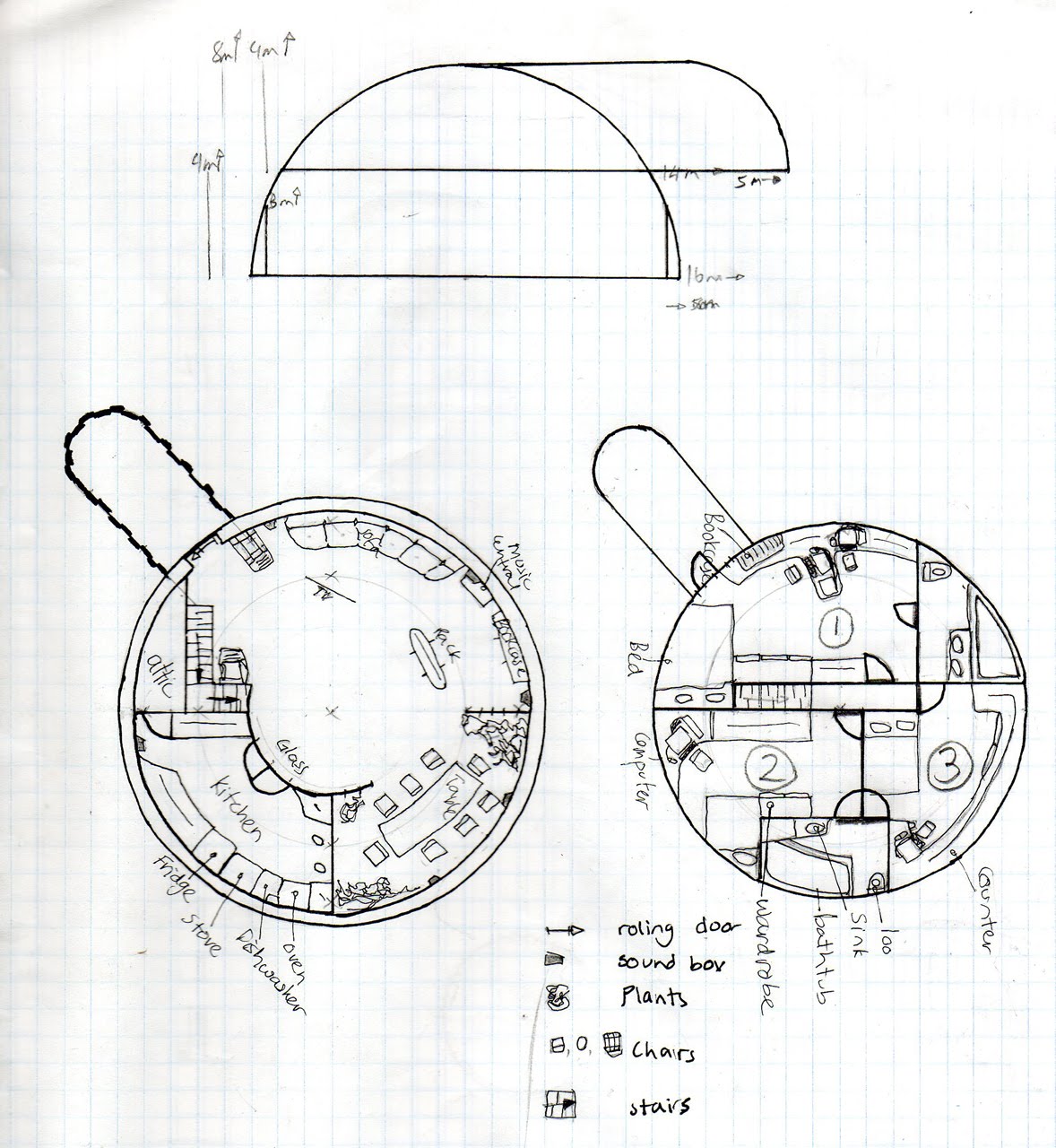 Compendio Artistico Bubble House Floor plan Compendio Artistico Bubble House Floor plan
