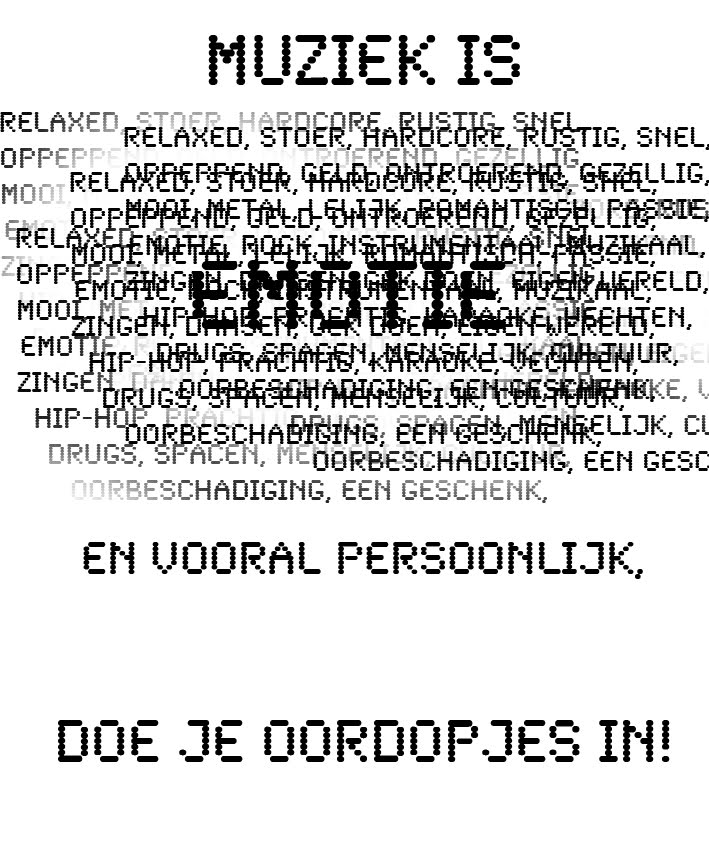 Muziek in het openbaar Eric eerste ontwerpjes poster Muziek in het openbaar Eric eerste ontwerpjes poster