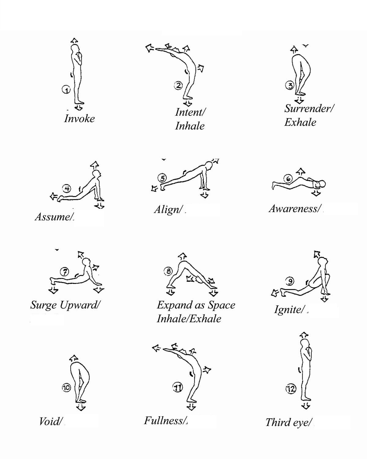 Sun Salutation Inhale Exhale Sun Salutation Inhale Exhale