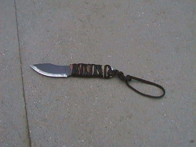 wolfbushcraft cord wrap knife handle