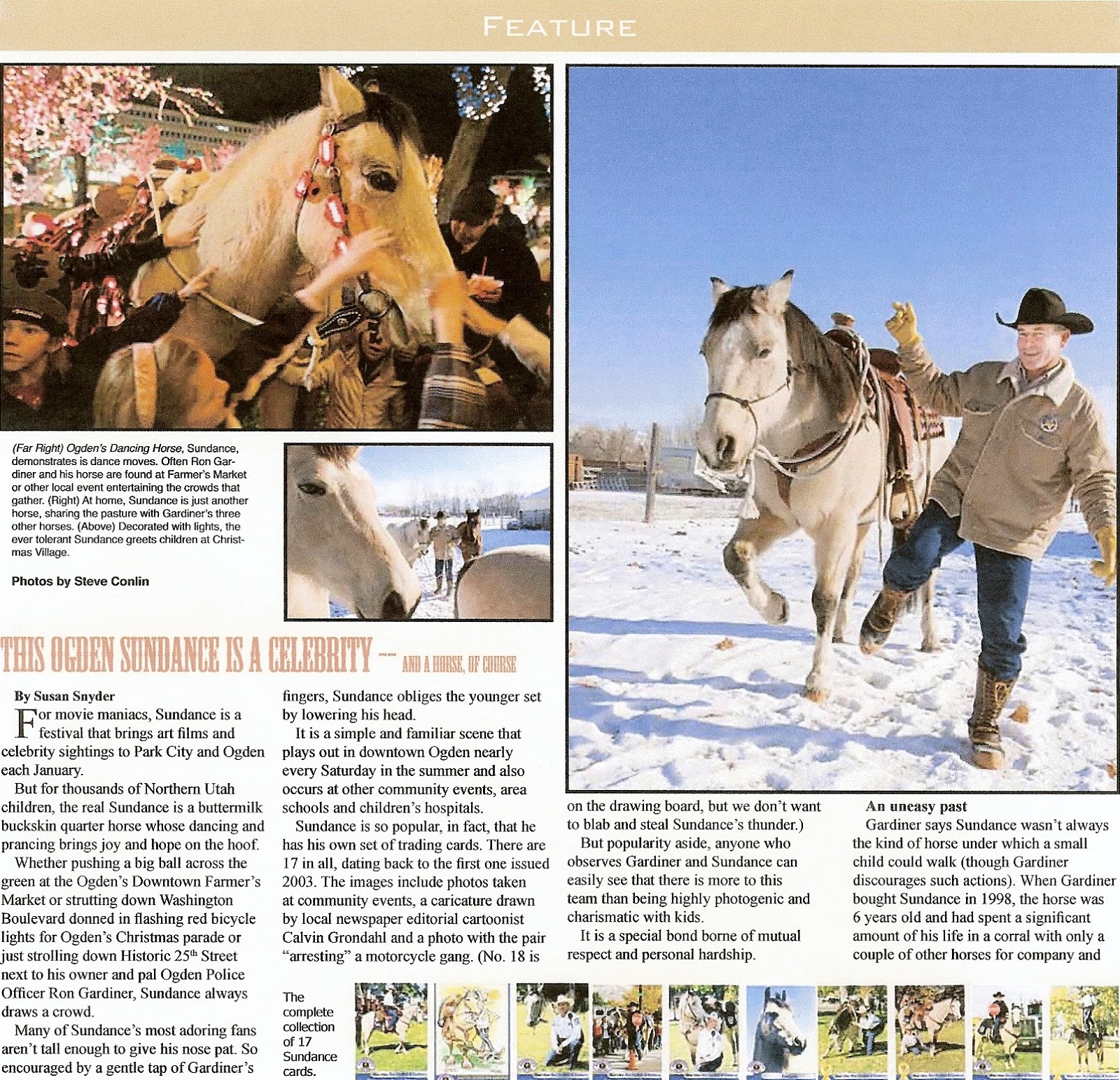 Sundance and Cassidy, Ogden's Dancing Horses Ogden's own Sundance