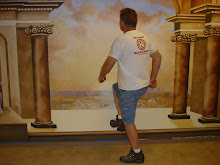 Archway classical Academy Old World Mural with Columns, Plato, Aristotle