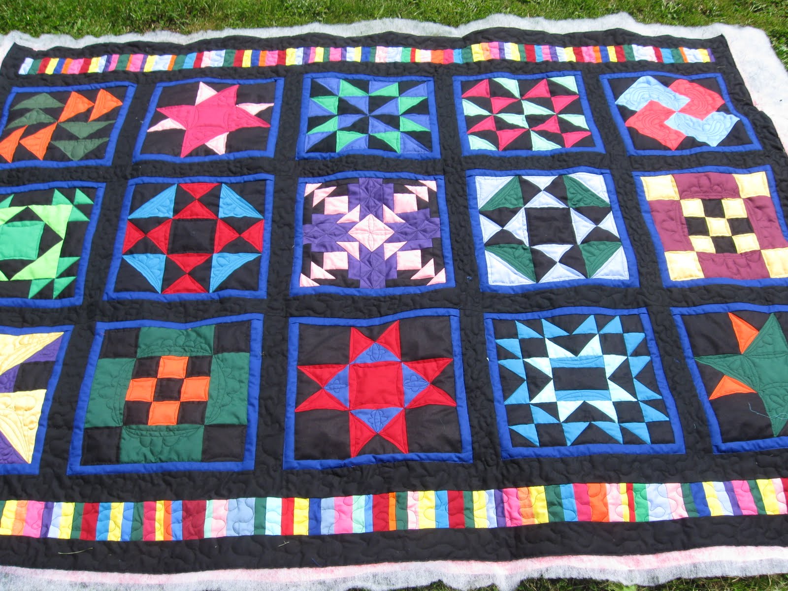 quilting according to amish sampler quilt