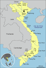 Carte du vietnam