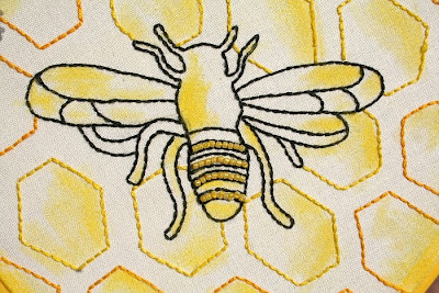 Sew Lovely Embroidery Yellow Embroidery Swap Buzzing Bee