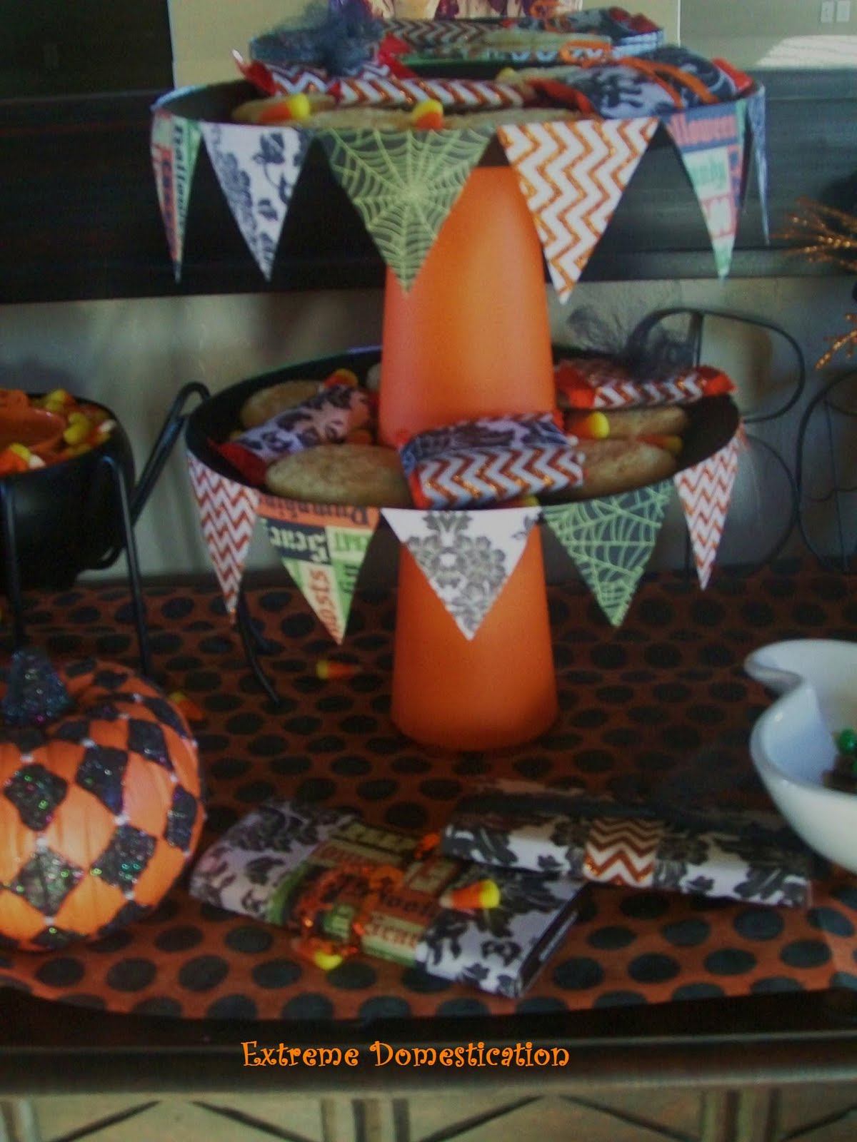 Extreme Domestication Halloween Table Party Display