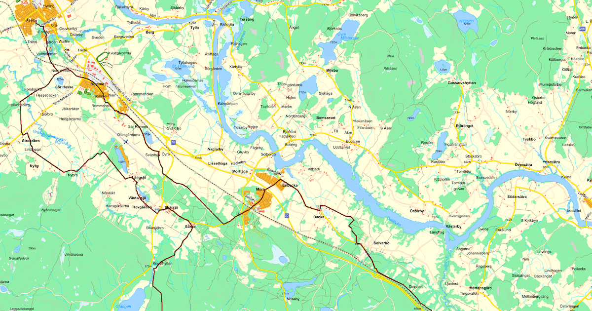 Cykling i Borlänge: 20 Juni - 94 km - Säter/Backus