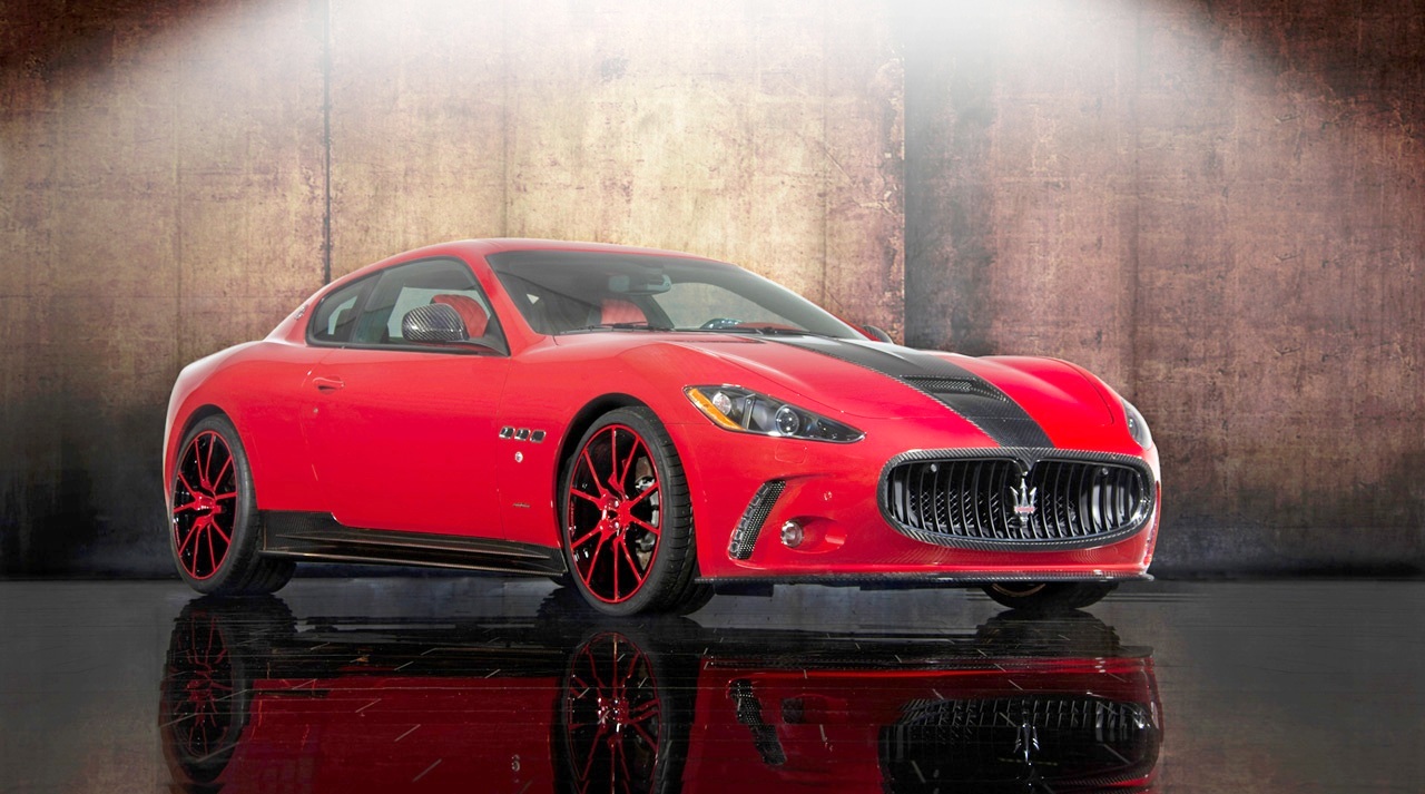 Maserati's Trident badge.