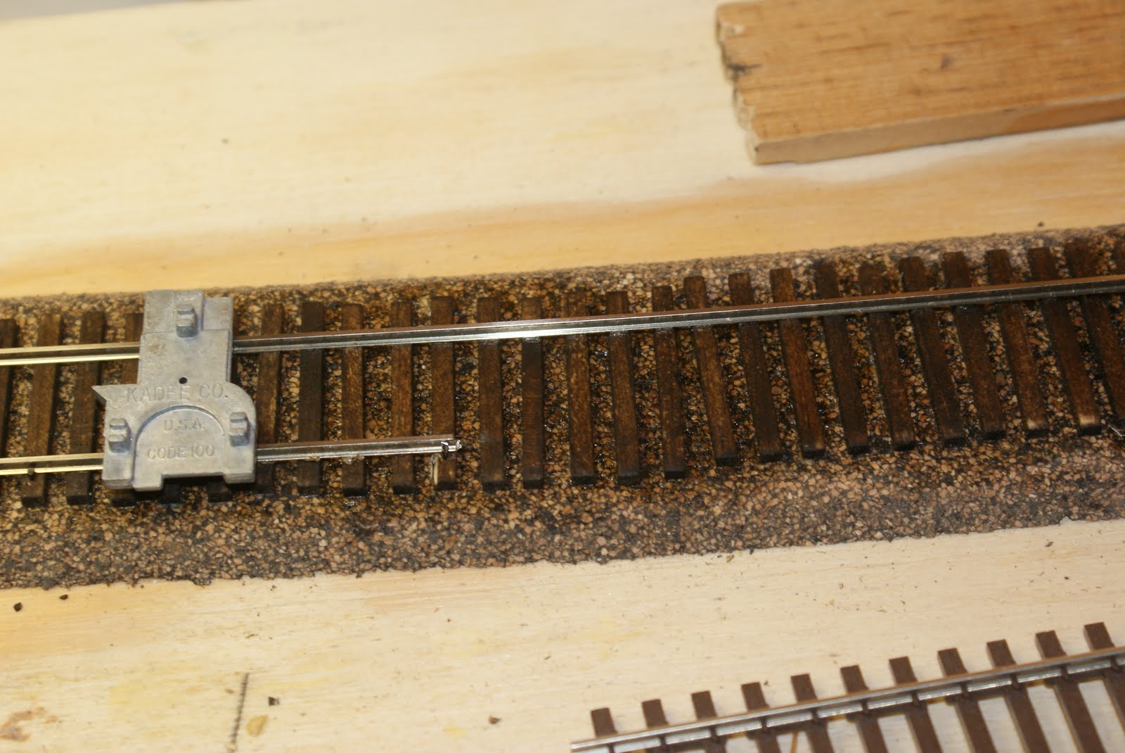 David Lee's Random Amusements: My first "hand laid" train switch