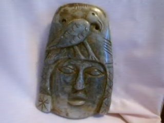 Marble Mask with bird