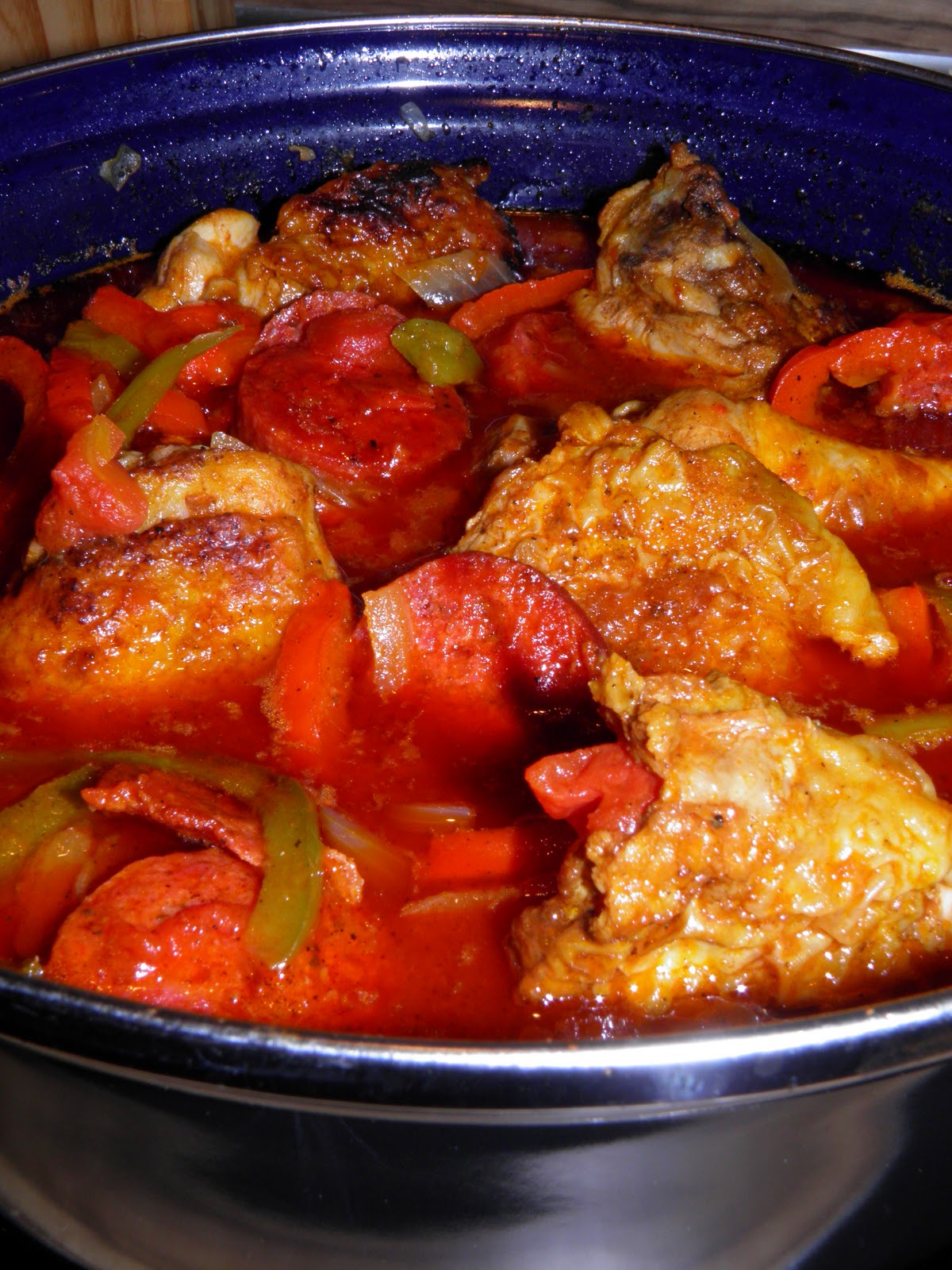 Anna's Cooking Adventure 20101201 Chicken with Paprika and Chorizo