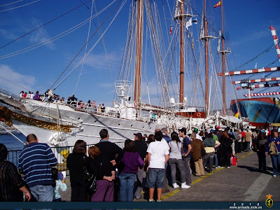 El Buque Escuela de la Armada Española ‘Juan Sebastián de Elcano’ hace escala en Valparaíso.