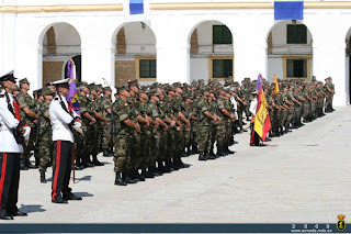 La Octava Fuerza Expedicionaria de Infantería de Marina parte de San Fernando (Cádiz) hacia Bosnia-Herzegovina.