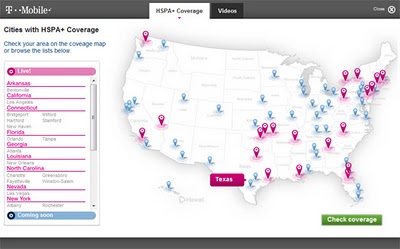 Who Has the Best 4G Coverage - T Mobile Hspa Map 