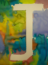 masking tape watercolor painting