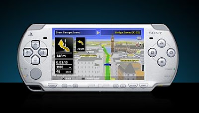 Sony bigwig GPS enabled PSP game snapshot
