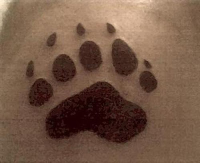 Tattoo Bear Footprints