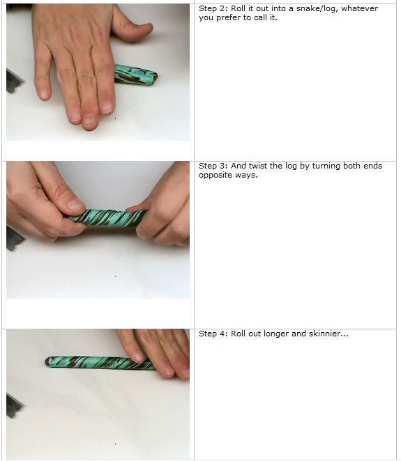 Polymer Clay Bytes! Tina Holden's Beginner Polymer clay Marvelous Marble