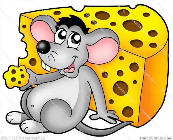 clipart mouse eating cheese - photo #8