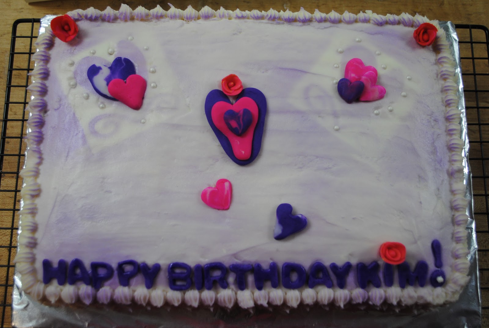 Cakes By Liz Poston The Happy Birthday Kim Cake!!!