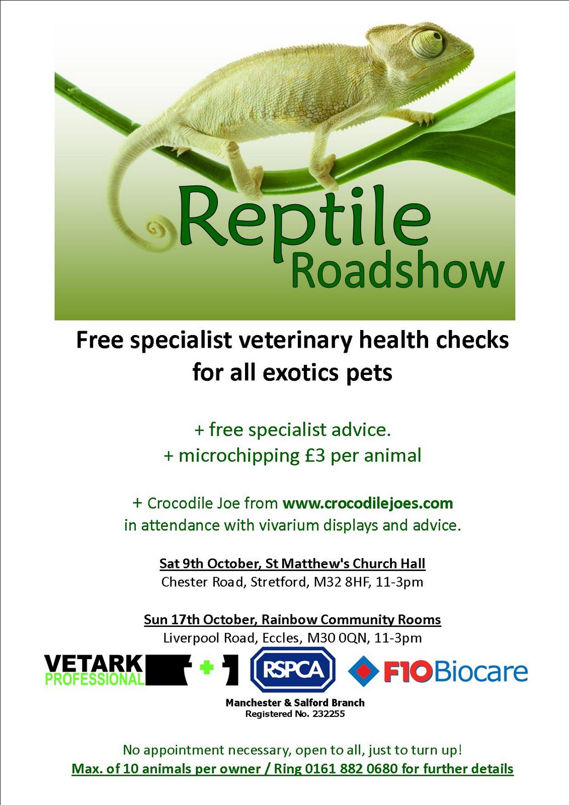 RSPCA Manchester & Salford Branch Reptile Roadshow