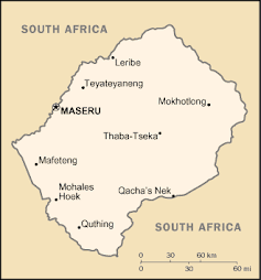 Surrounded by South Africa