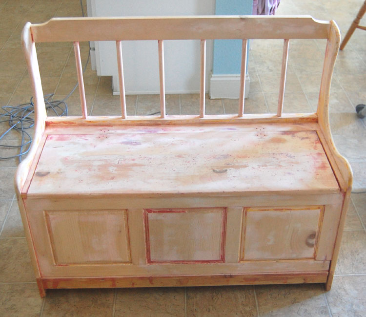 Remodelaholic Toy Box Bench Make-Over