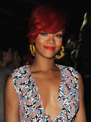 rihanna red hair images