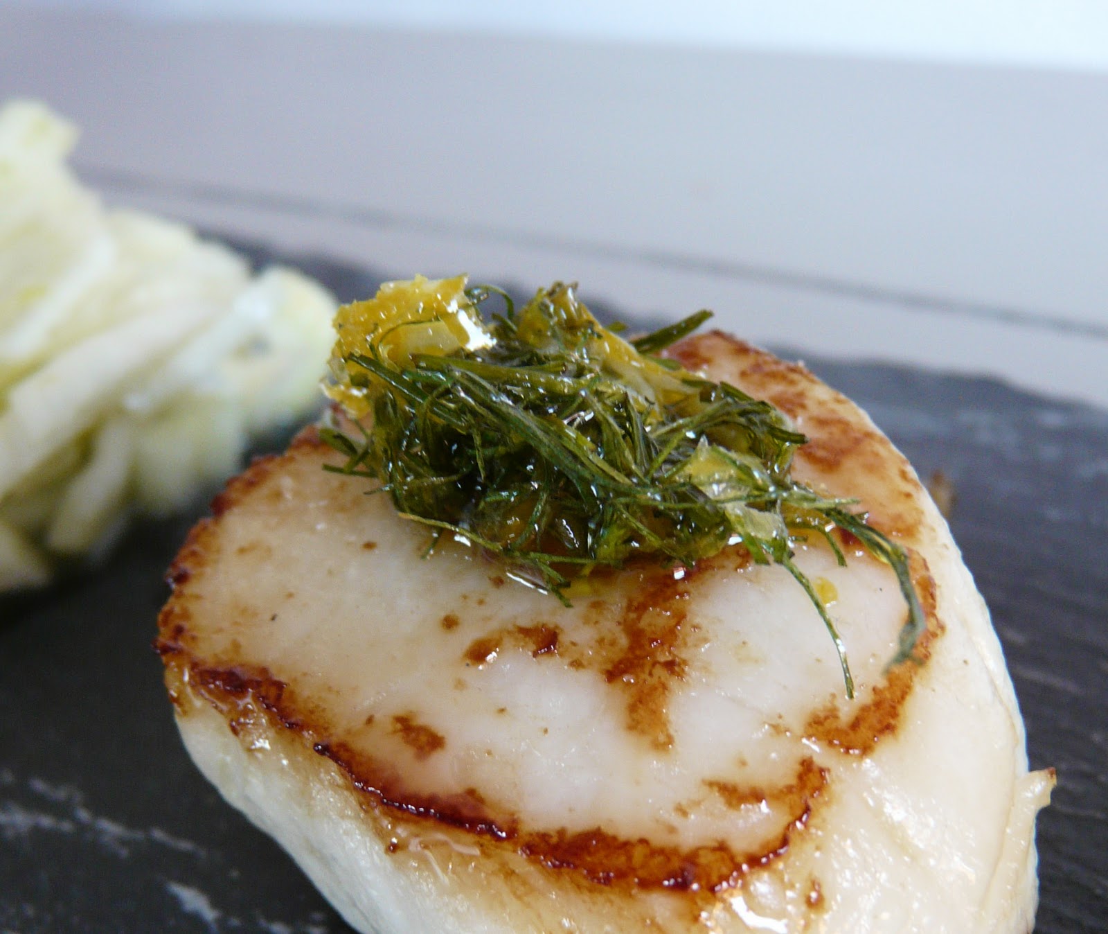 Coquilles St Jacques Au Safran Et Orange