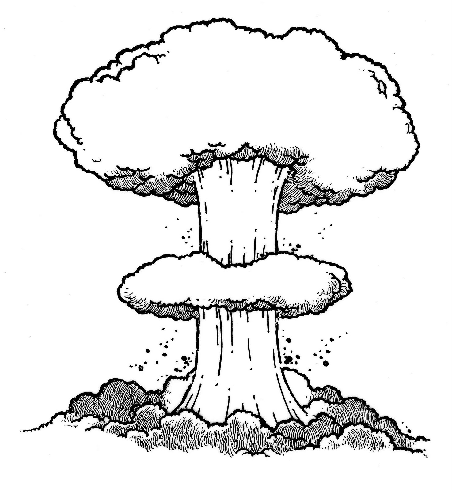 mushroom cloud clip art - photo #10