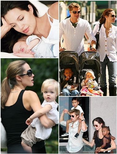 brad pitt and angelina jolie family. Brad Pitt and Angelina Jolie